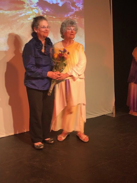 Bonita Tabakin Artist, and Sheila Firestone Composer, after Miriam and the Women of the Desert Performance 4/7/19